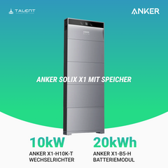 Anker SOLIX X1-H10K-T 10kW Wechselrichter mit Speicheroption -  Ihr Schritt in Richtung Energieunabhängigkeit