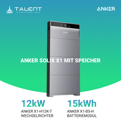Anker SOLIX X1-H12K-T 12kW Wechselrichter mit Speicheroption -  Ihr Schritt in Richtung Energieunabhängigkeit