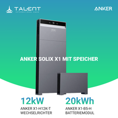 Anker SOLIX X1-H12K-T 12kW Wechselrichter mit Speicheroption -  Ihr Schritt in Richtung Energieunabhängigkeit