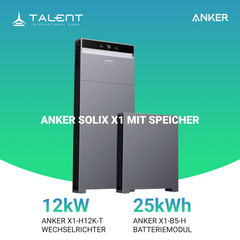 Anker SOLIX X1-H12K-T 12kW Wechselrichter mit Speicheroption -  Ihr Schritt in Richtung Energieunabhängigkeit
