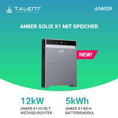 Anker SOLIX X1-H12K-T 12kW Wechselrichter mit Speicheroption -  Ihr Schritt in Richtung Energieunabhängigkeit