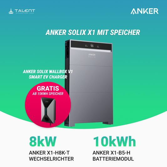 Anker SOLIX X1-H8K-T 8kW Wechselrichter mit Speicheroption -  Ihr Schritt in Richtung Energieunabhängigkeit