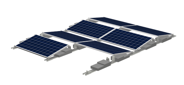 Clenergy PV-ezRack SolarRoof Pro 2.0 Unterkonstruktion Flachdach  für 24x Module