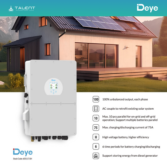 Deye Hybrid-wechselrichter SUN-30K-SG02HP3-EU-AM3 30kW Dreiphasig