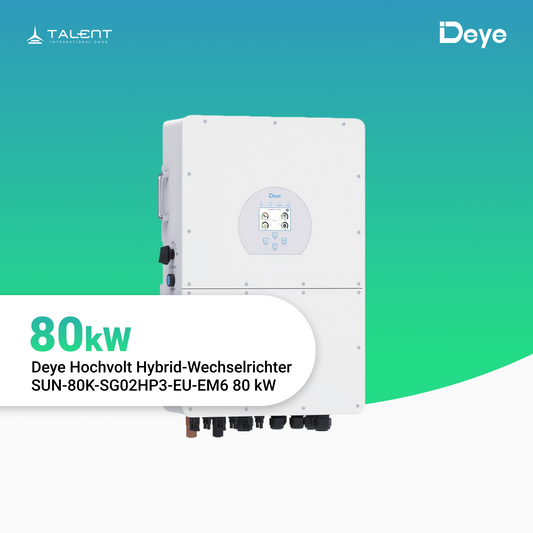 Deye Hochvolt Hybrid-Wechselrichter SUN-80K-SG02HP3-EU-EM6 80 kW Dreiphasig