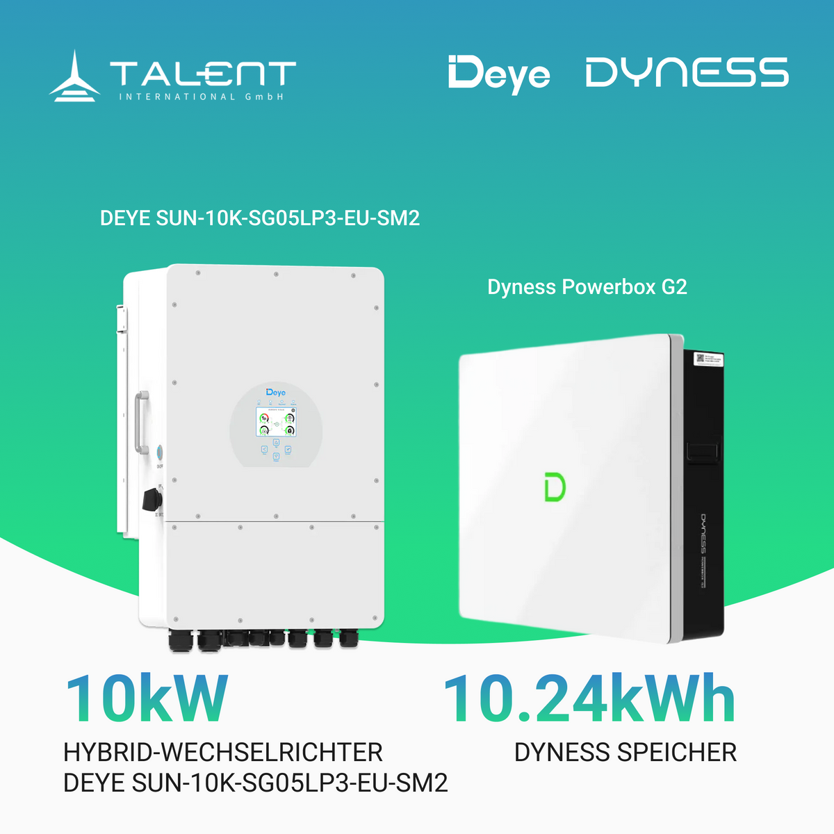 Deye SUN-10K-SG05LP3-EU-SM2 Hybrid Wechselrichter Dreiphasig + Dyness Powerbox G2 – 10,24 kWh Heimspeicher