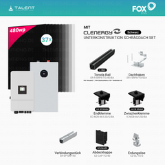 PV Komplettset 17,76 kWp - 37 × 480W AIKO Bifazial Full Black & Deye 20kW Hybrid-Wechselrichter SUN-20K-SG05LP3-EU-SM2 mit SE-F16-C Batteriespeicher (16 kWh / 32 kWh)