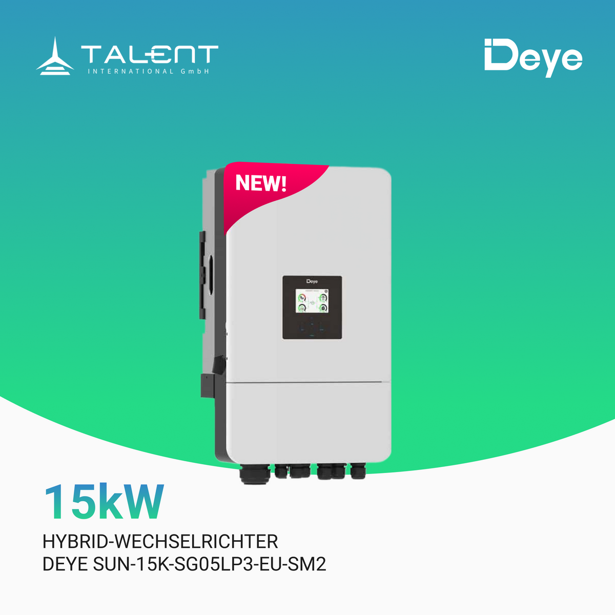 DEYE SUN-15K-SG05LP3-EU-SM2 15kW Hybrid-Wechselrichter