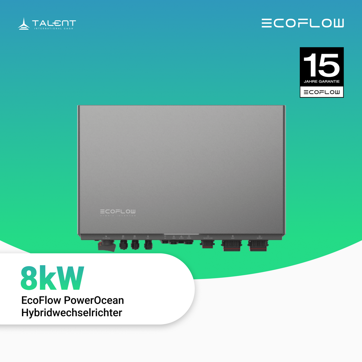 EcoFlow PowerOcean 8kW Hybrid Wechselrichter 3-phasig - ohne Smartmeter