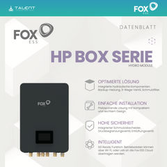 FOX ESS HP Box Serie Monoblock Wärmepumpe HP3-10-E 10kW + Hydro Module HP3 Box-E1-WL 9kW