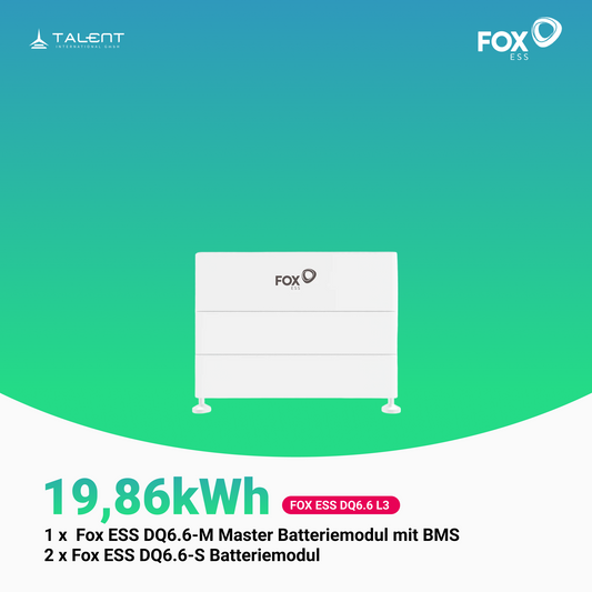 Fox ESS DQ6.6 L3 19,86kWh Hochvolt-Speicher