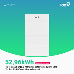 Fox ESS DQ6.6 Hochvolt-Speicher mit Master-BMS & Slave-Modulen L3 - L14 ( 19,86kWh bis 92,68kWh)