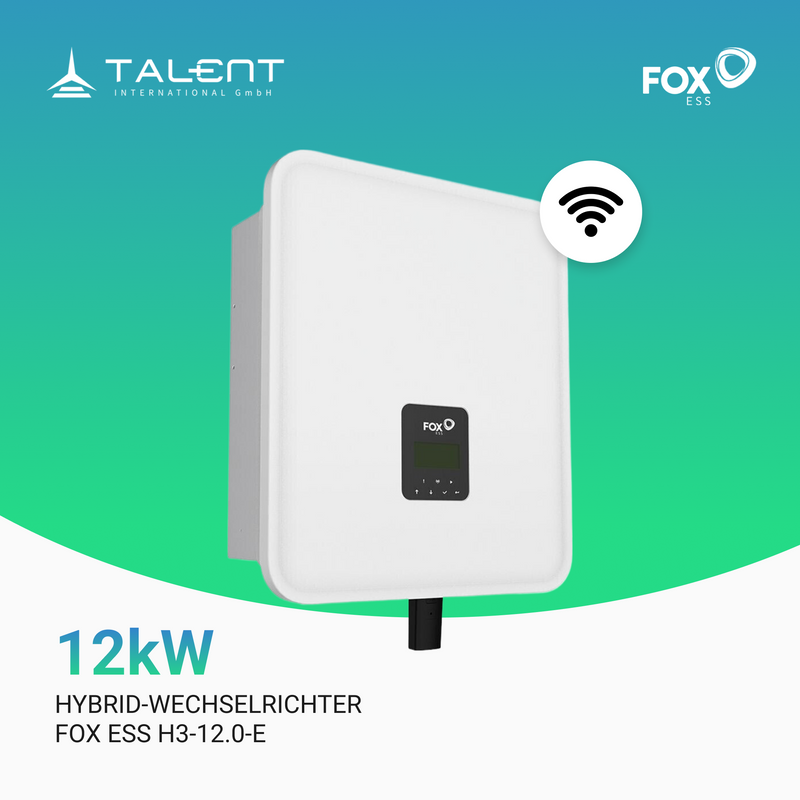 FoxESS H3 H3-12.0-E 12kW Hybridwechselrichter 3-phasig inkl. Wifi-Modul & Energiezähler