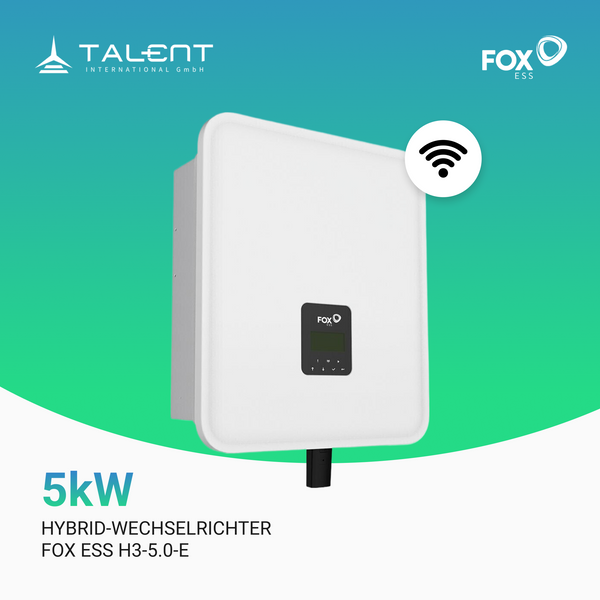 Fox ESS H3-5.0-E 5kW Hybridwechselrichter 3-phasig inkl. Wifi-Modul & Energiezähler