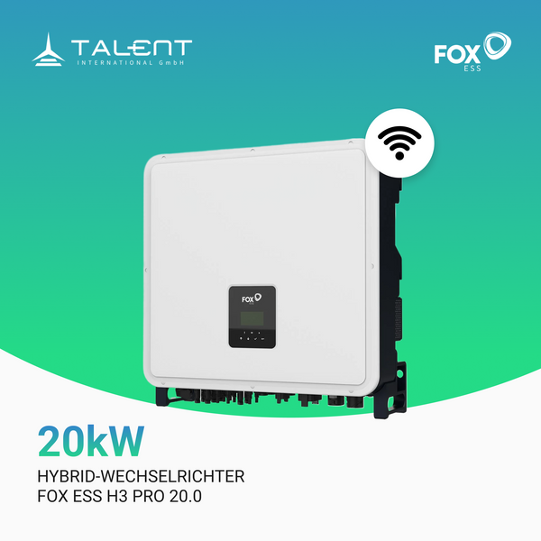 Fox ESS H3-Pro-20.0 20kW Hybridwechselrichter 3-phasig inkl. Wifi-Modul & Energiezähler