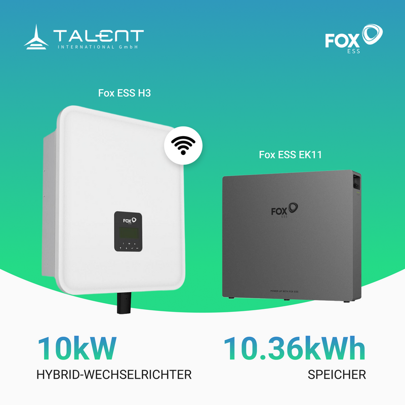 FoxESS H3 10kW Hybridwechselrichter mit Hochvoltspeicherbatterie 10/15/20kWh