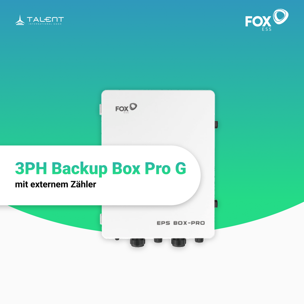 FoxESS - 3PH Backup Box Pro G - mit externem Zähler