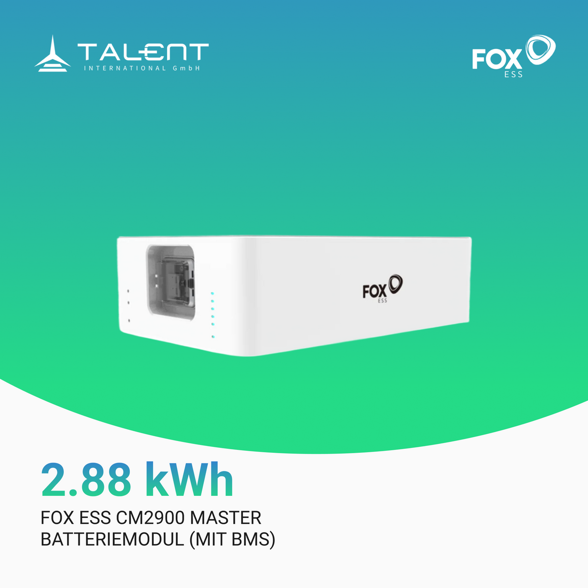 Fox ESS CM2900 2,88 kWh Master Batteriemodul mit BMS