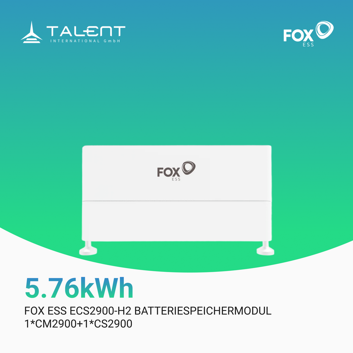 Fox ESS ECS2900-H2 bis H7 I von 5,76 kWh bis 20,16 kWh Batteriespeichersystem