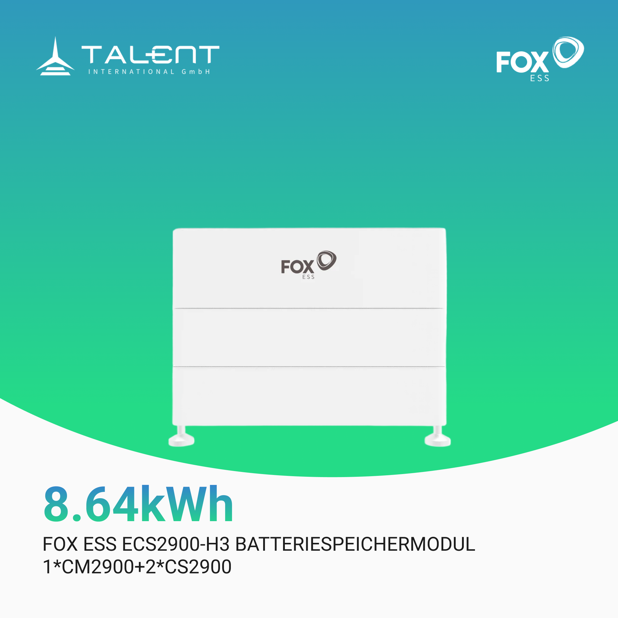 Fox ESS ECS2900-H2 bis H7 I von 5,76 kWh bis 20,16 kWh Batteriespeichersystem