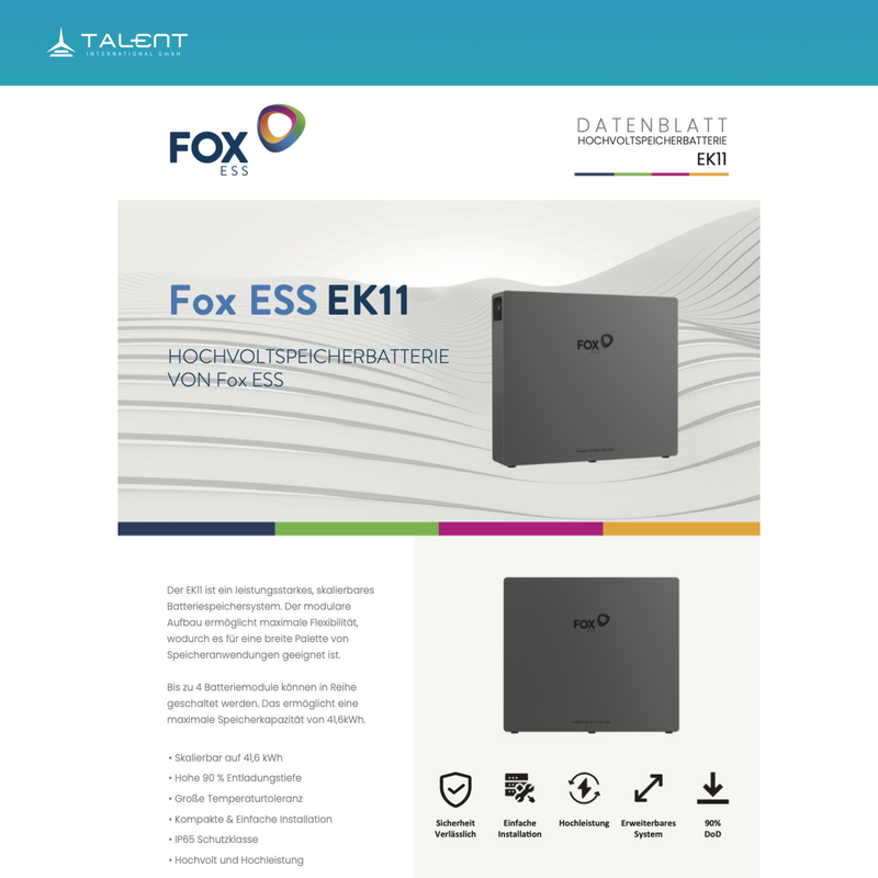 Fox ESS H3-Pro-15.0 15kW Hybridwechselrichter mit Hochvoltspeicherbatterie 10/15/20kWh