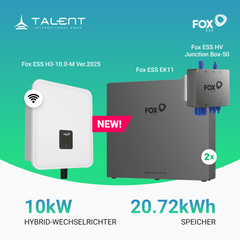 Fox ESS H3-10.0-M 10kW Hybridwechselrichter mit EK11 Hochvoltspeicherbatterie 10/20kWh