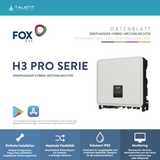 Fox ESS H3-Pro-15.0 15kW Hybridwechselrichter 3-phasig inkl. Wifi-Modul & Energiezähler