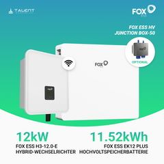 Fox ESS H3-12.0-M 12kW Hybridwechselrichter mit EK12 Hochvoltspeicherbatterie 11.52kWh