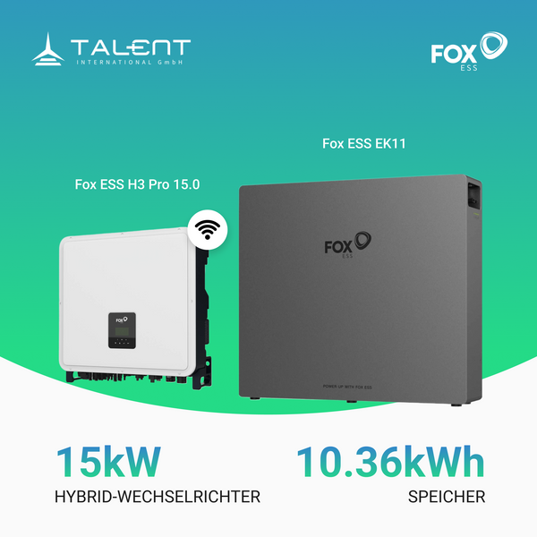 Fox ESS H3-Pro-15.0 15kW Hybridwechselrichter mit Hochvoltspeicherbatterie 10/15/20kWh