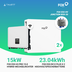 Fox ESS H3-Pro-20.0 20kW Hybridwechselrichter mit EK12 Hochvoltspeicherbatterie 11.52kWh