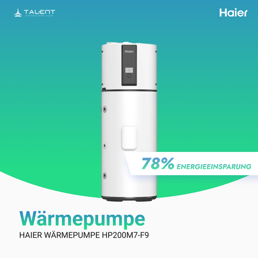 Haier Brauchwasser Wärmepumpe HP200M7-F9, 185 L, A+, R290 Kältemittel – Effiziente Warmwasserlösung