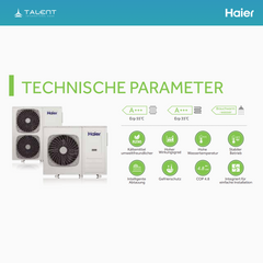 Haier Monoblock-Wärmepumpe HPM10-Nd2 10 kW | R290 | A+++ Heizen, Kühlen & Warmwasser