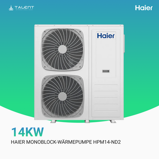 Haier Monoblock-Wärmepumpe 14 kW | R290 | Hoch effizientes Heizsystem | inkl. Erstinbetriebnahme