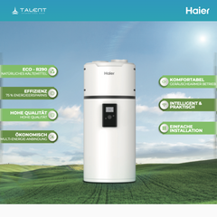 Haier Brauchwasser Wärmepumpe HP80M8-9, 80L, A+, R290 Kältemittel – Effiziente Warmwasserlösung