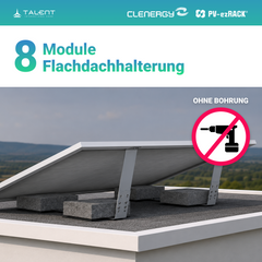 3600W Balkonkraftwerk mit Speicher - 8x 450W Bifazial Glas-Glas Full Black Modul & Anker Solix Solarbank 3 Pro