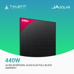 JA Solar 440W JAM54D41-440/LB Bifacial Glas PV Modul Full Black