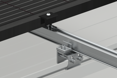 Clenergy PV-ezRack Unterkonstruktion Schrägdach Komponenten - Mittelklemme 28-46 mm, lange 50mm