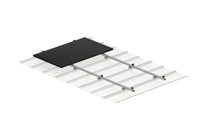 Clenergy PV-ezRack SolarRoof Pro 2.0 Unterkonstruktion Schrägdach  | Standardhaken für 10-14x Module