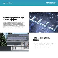 900W Balkonkraftwerk mit Speicher - 2 × 450W Full Black Glas-Glas Modul, Marstek Saturn MST-MI0800 Mikrowechselrichter & Marstek B2500-D 2.24kWh Speicher
