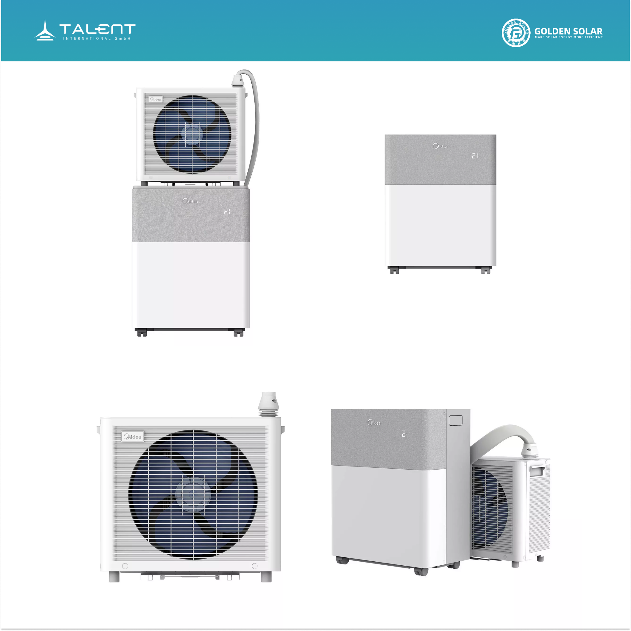 Midea PortaSplit mobiles Split Klimagerät Wärmepumpe 3,5 kW A++