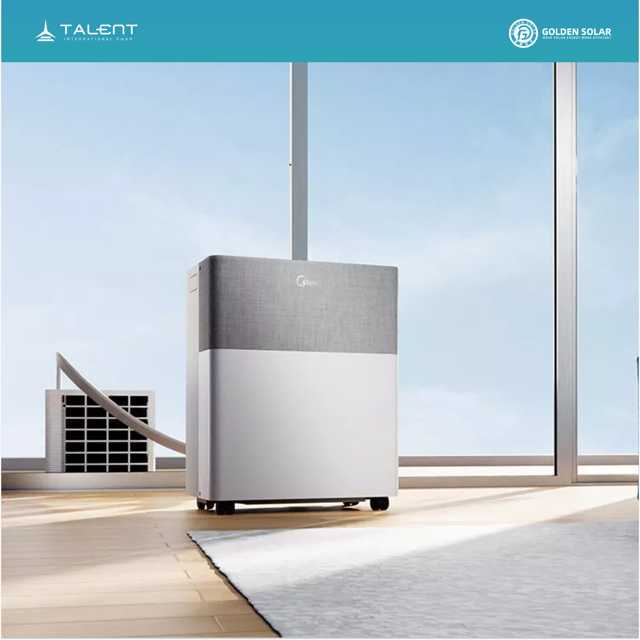 Midea PortaSplit mobiles Split Klimagerät Wärmepumpe 3,5 kW A++
