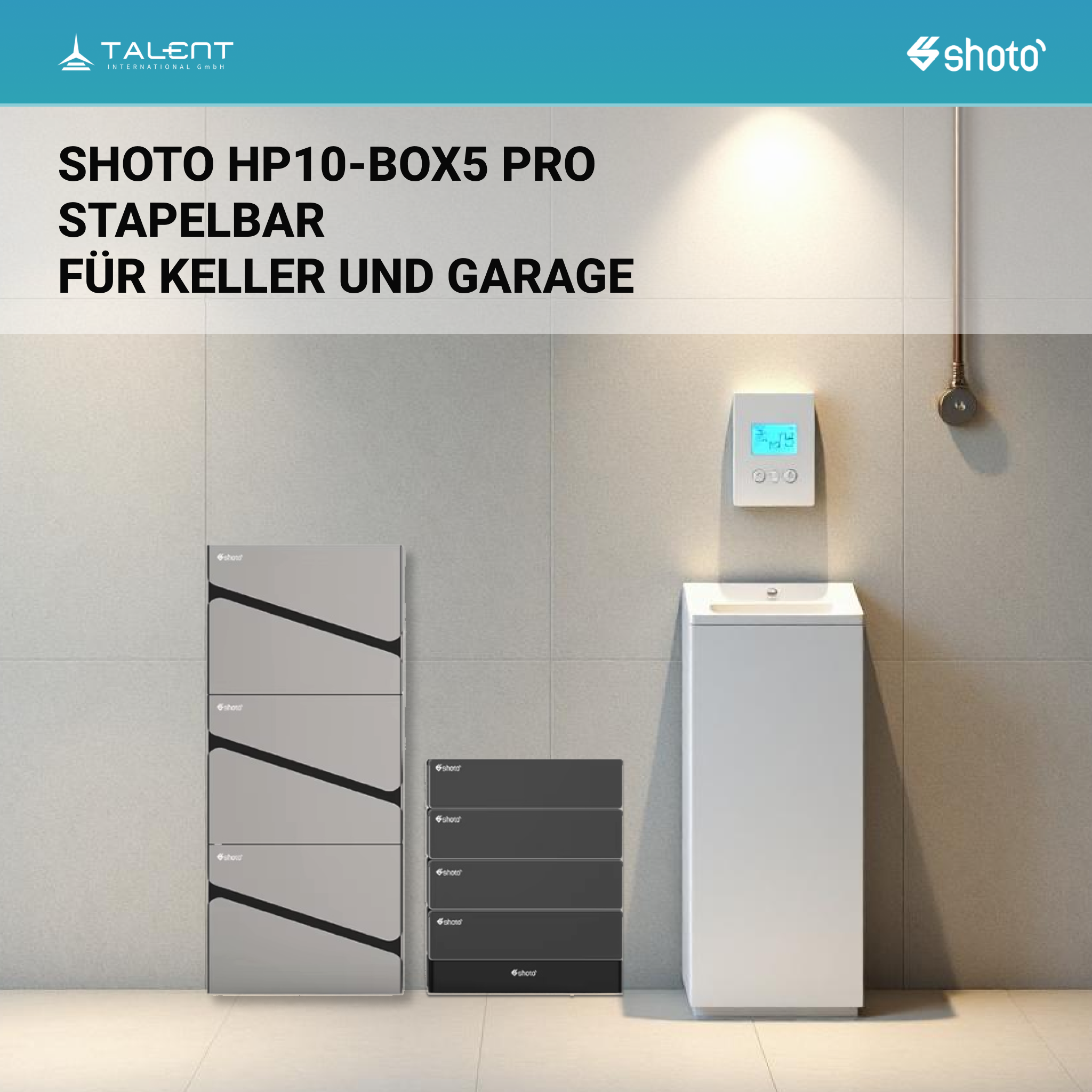 Shoto HP10-Box5/10/15/20 Pro, 5,12-20.48kWh Niederspannungsbatterie