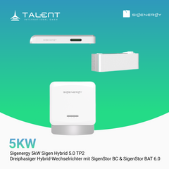 Preis auf Anfrage - Sigenergy Sigen Hybrid 5.0 TP2 – 5 kW Dreiphasiger Hybrid-Wechselrichter mit SigenStor BC & SigenStor BAT 6.0