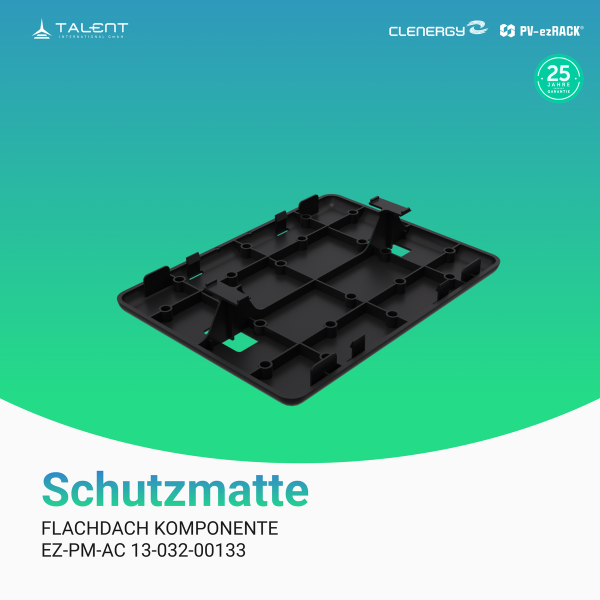 Clenergy PV-ezRack Unterkonstruktion Flachdach Komponenten  - Schutzmatte