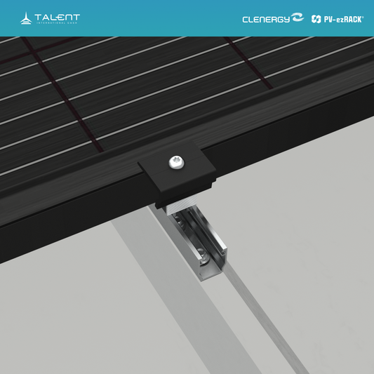 Clenergy PV-ezRack® SolarRoof Pro 2.0 Unterkonstruktion Schrägdach Komponenten - Verbindungsstück für Toroda Rail ER-SP-SRP/40