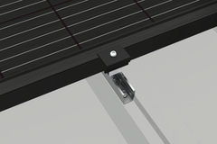 Clenergy PV-ezRack Unterkonstruktion Schrägdach Komponenten - Endklemme 28-46 mm, lange 50mm, in Schwarz oder Silber