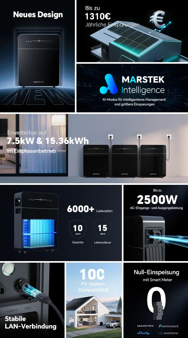 Marstek Venus E Gen 3.0 AC Speicher | 5,12 kWh, 2,5 kW, KI & Backup - Talent International GmbH Marstek Venus E Gen 3.0 AC Speicher | 5,12 kWh, 2,5 kW, KI & Backup - Talent International GmbH