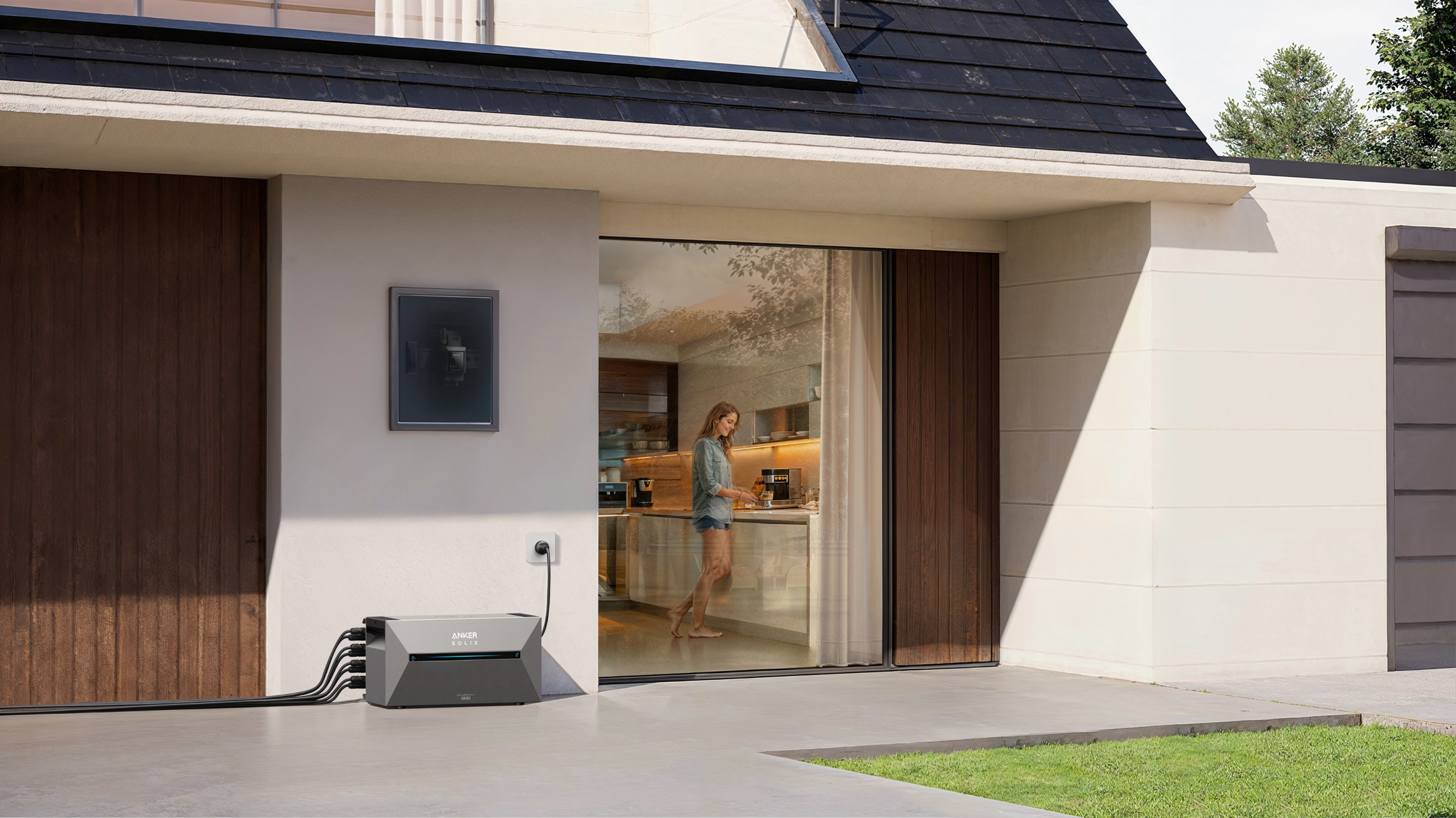 Bifaziales Balkonkraftwerk mit Anker Solarbank 2 E1600 Pro 3200Wh/4800Wh/6400Wh mit Insellösung und 1780W Solar Module von Jasolar